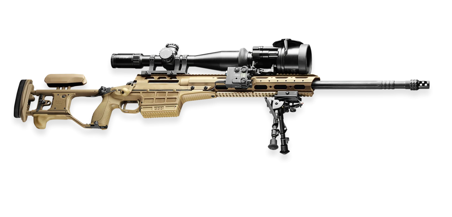 Trg M10 Bolt Action Sniper Rifle Rifle Scope Folding Rear Stock Desert Tan